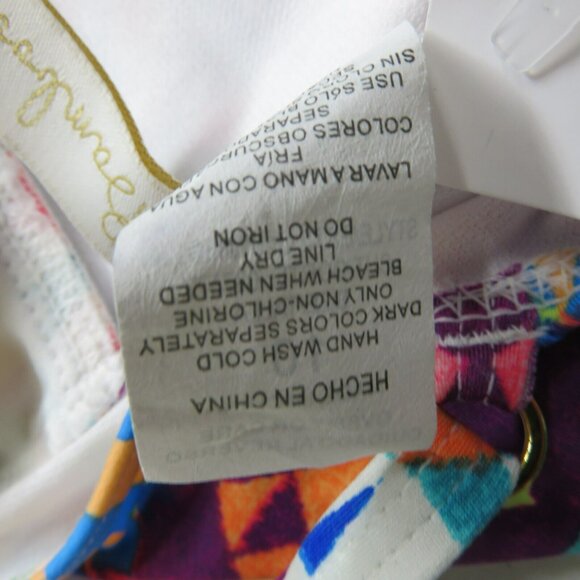 2 Bamboo One Piece Swimsuit Ladies 10 Bright Adjustible Straps Soft Cup Plunge - Picture 11 of 12